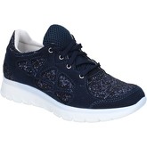 Hb Helene  sneakers glitter suede BZ758  women's Shoes (Trainers) in Blue