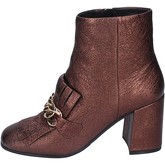 Elvio Zanon  ankle boots leather  women's Low Ankle Boots in Brown