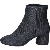 Elvio Zanon  ankle boots textile leather  women's Low Ankle Boots in Black