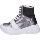 Twin Set  Sneakers Leather Suede  women's Shoes (High-top Trainers) in Grey