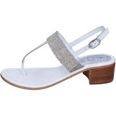 Adriana Del Nista  Sandals Leather Strass  women's Sandals in White