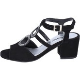 Keys  Sandals Suede  women's Sandals in Black