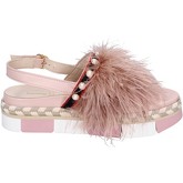 Jeannot  Sandals Leather Textile  women's Sandals in Pink