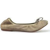 Crown  ballet flats suede AJ111  women's Shoes (Pumps / Ballerinas) in Beige