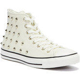 Converse  All Star Punk Progress Studs Hi Womens White Trainers  women's Shoes (High-top Trainers) in White
