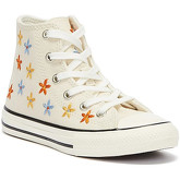 Converse  All Star Spring Flowers Hi Junior Ivory Trainers  women's Shoes (High-top Trainers) in multicolour