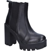 J. K. Acid  ankle boots leather textile BX757  women's Low Ankle Boots in Black
