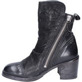 Moma  Ankle boots Leather  women's Low Ankle Boots in Black