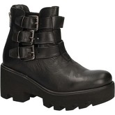 Crown  ankle boots leather AE919  women's Mid Boots in Black