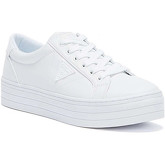Guess  Brodey 3 Womens White / White Trainers  women's Shoes (Trainers) in White