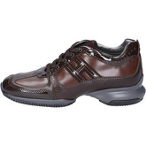 Hogan  Sneakers Leather Patent leather  women's Shoes (Trainers) in Brown