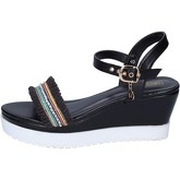 Enrico Coveri  sandals synthetic leather textile  women's Sandals in Black