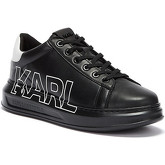 Karl Lagerfeld  Ikonic Kapri Outline Logo Womens Black Trainers  women's Shoes (Trainers) in Black