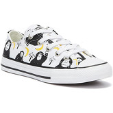 Converse  All Star Jungle Fun Junior White / Black Trainers  women's Shoes (Trainers) in White