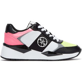 Guess  Tesha White / Black / Pink Trainers  women's Shoes (High-top Trainers) in White