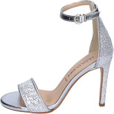 Olga Rubini  Sandals Glitter Synthetic leather  women's Sandals in Silver