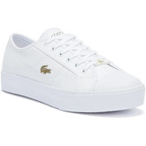 Lacoste  Ziane Plus Grand 721 1 Womens White / White Trainers  women's Trainers in White