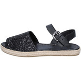 E...vee  sandals glitter leather BY188  women's Sandals in Black