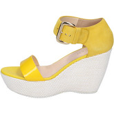 Hogan  Sandals Suede Patent leather  women's Sandals in Yellow
