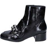 Elvio Zanon  ankle boots patent leather  women's Low Ankle Boots in Black