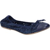 Crown  ballet flats textile leather BZ947  women's Shoes (Pumps / Ballerinas) in Blue