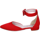 Bottega Lotti  Ballet flats Synthetic suede  women's Shoes (Pumps / Ballerinas) in Red