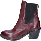 Moma  Ankle boots Leather  women's Low Ankle Boots in Bordeaux