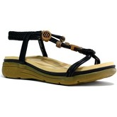 Reveal Love Your Look  Women's Comfort Cushioned Beaded Sandal  women's Sandals in Black