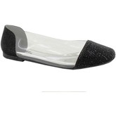 Strictly  Side Vinyl Perspex Flat Shoes  women's Shoes (Pumps / Ballerinas) in Black