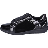 Geox  Sneakers Patent leather Textile  women's Shoes (Trainers) in Black
