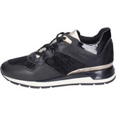 Geox  Sneakers Leather Textile  women's Shoes (Trainers) in Black