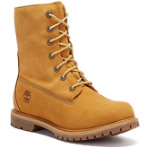 Timberland  Teddy Fleece Fold Down Womens Wheat Brown Boots  women's Mid Boots in Brown