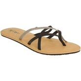 Volcom  Black Combo New School Womens Flip Flop  women's Sandals in Black