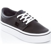 DC Shoes  Black-White-Black Trase Platform TX SE Womens Low Top Shoe  women's Shoes (Trainers) in Black