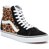 Vans  Sk8-Hi Leopard Womens Black / White Trainers  women's Shoes (High-top Trainers) in Black