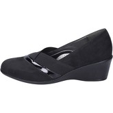 Mm  courts synthetic suede patent leather  women's Court Shoes in Black