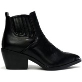 Hotsoles London  Cowboy Gusset Bootie Black  women's Low Ankle Boots in Black