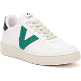 Victoria  Siempre Contrast Vegan Womens White / Green Trainers  women's Shoes (Trainers) in White