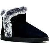 Reveal Love Your Look  Warm Fur on Fur Ankle Bootie  women's Mid Boots in Black
