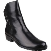 Riva Di Mare  Buttons Leather  women's Low Ankle Boots in Black