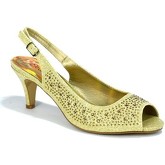 Strictly  Women's Kitten Heel Slingback Evening Sandal  women's Sandals in Gold