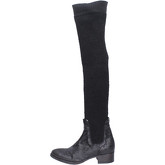 Moma  boots leather textile  women's High Boots in Black