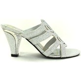 Strictly  Women's Double Rose Slip On Heel  women's Sandals in Silver