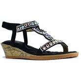 Strictly  Multigem Open Toe Sandal  women's Sandals in Black