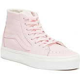 Vans  Sk8-Hi Tapered Soft Leather Womens Pink / White Trainers  women's Shoes (High-top Trainers) in Pink