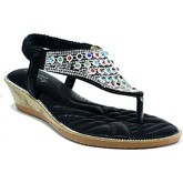 Strictly  Multicoloured Gem Slingback Sandal  women's Sandals in Black