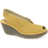 Fly London  Yazu Womens Wedge Heel Sandals  women's Sandals in Yellow