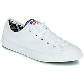 Converse  CHUCK TAYLOR ALL STAR DAINTY DOUBLE LICENSE PLATE - OX  women's Shoes (Trainers) in White