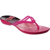 Crocs  204196-6JS-W4 Isabella Graphic  women's Flip flops / Sandals (Shoes) in Pink