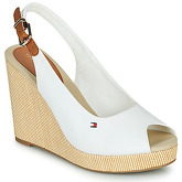 Tommy Hilfiger  ICONIC ELENA SLING BACK WEDGE  women's Sandals in White